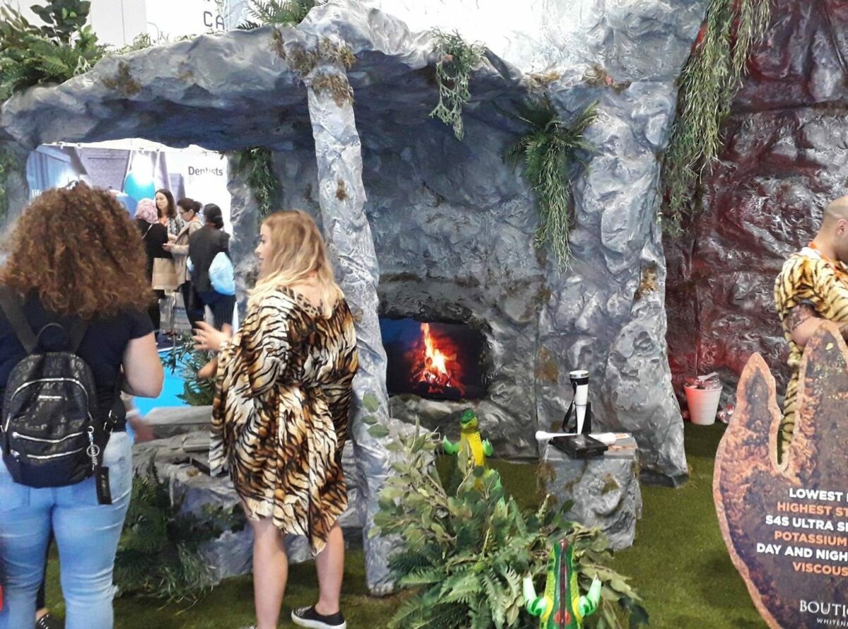 Cavemen at the BDIA Dental Showcase