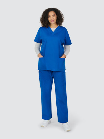 Galaxy-Scrub-Set-Royal-Blue-F_002_001 Galaxy Drawstring Trousers