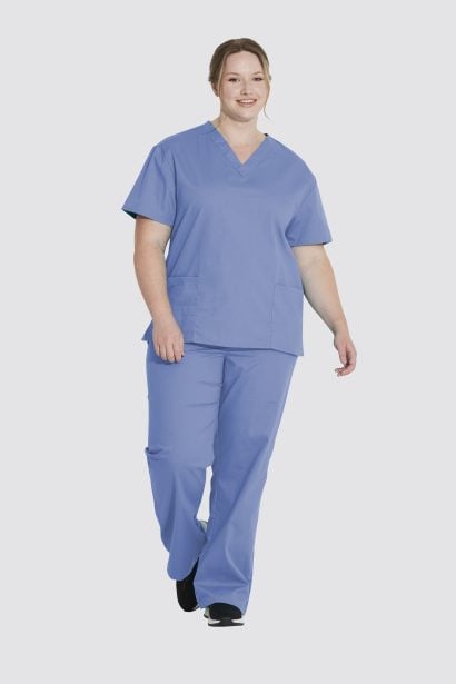 Dickies EDS Signature Unisex Scrub Set | V-Neck Tunic & Drawstring Trousers
