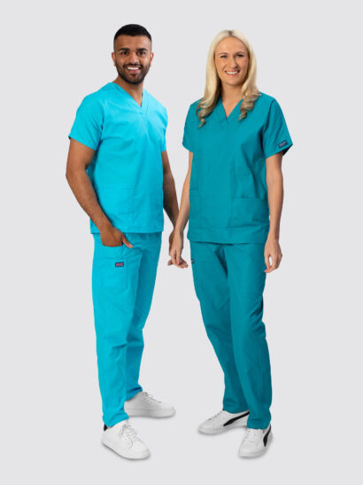 Cherokee Unisex Scrub Set | V-Neck Top & Elastic Waist Trousers
