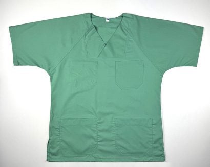 0303-251124-Basic Scrub Top Green-LR